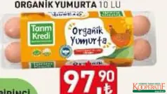 TARIM KREDİ ORGANİK YUMURTA 10'LU fiyat ve kampanya bilgisi